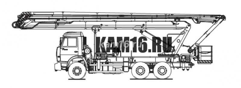 Автогидроподъемник ПМС-328-02 (шасси КАМАЗ-65115 6х4)