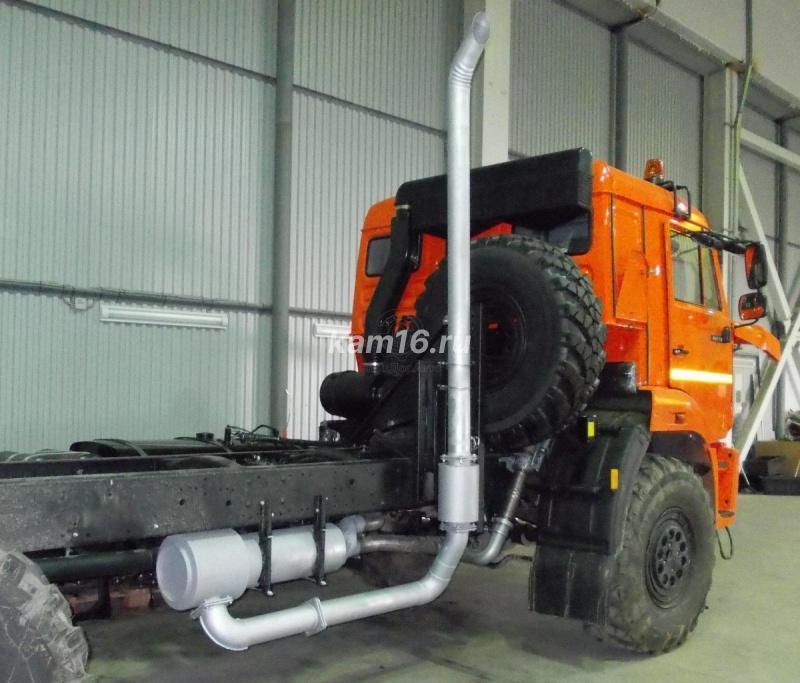 Установка выхлопа вверх на КамАЗ