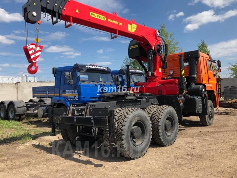 КАМАЗ 65225 с манипулятором КМУ Инман ИТ180